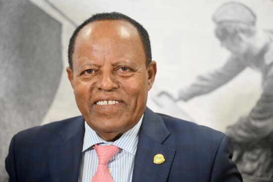 Прилет президента Эфиопии Тайе Ацке-Селассие в Москву для участия в праздновании 80-летия Победы