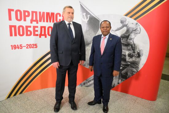Прилет президента Эфиопии Тайе Ацке-Селассие в Москву для участия в праздновании 80-летия Победы