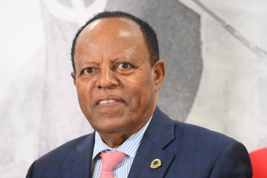 Прилет президента Эфиопии Тайе Ацке-Селассие в Москву для участия в праздновании 80-летия Победы