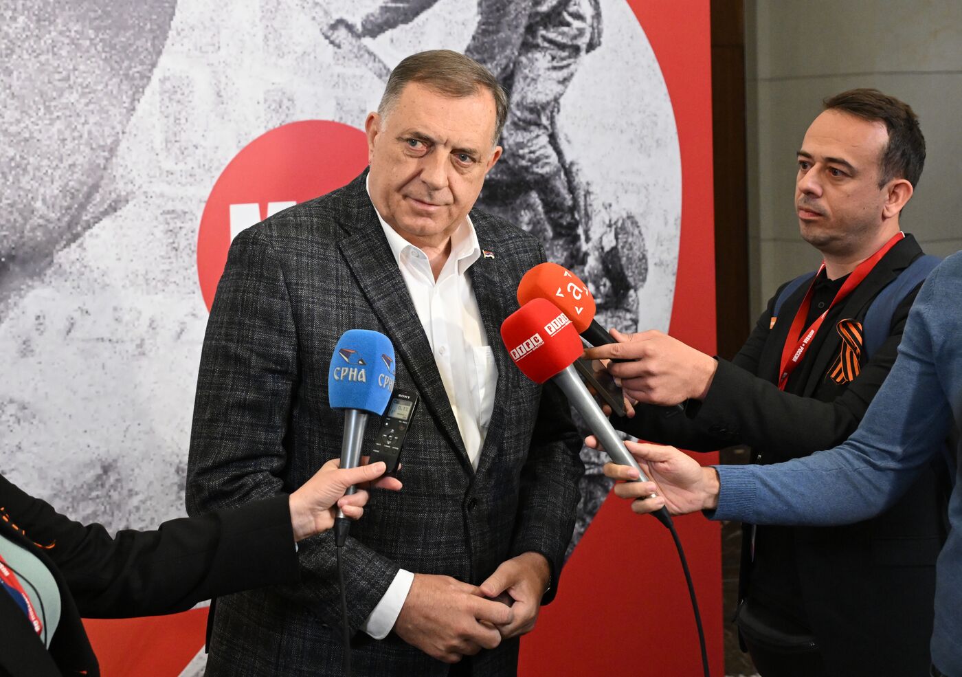 Прилет президента Республики Сербской Милорада Додика в Москву для участия в праздновании 80-летия Победы