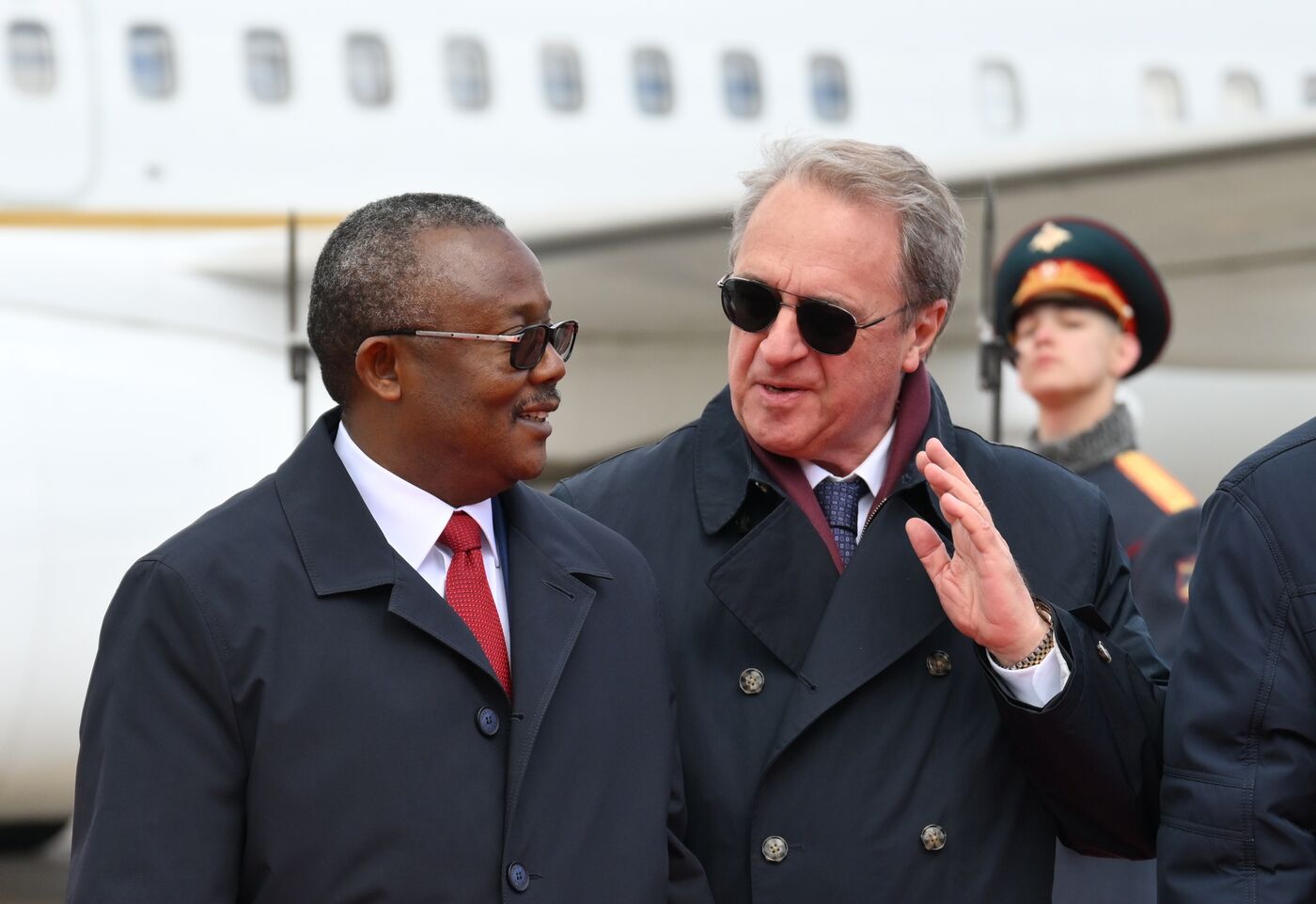 Прилет президента Республики Гвинея-Бисау Умару Сиссоку Эмбало в Москву для участия в праздновании 80-летия Победы