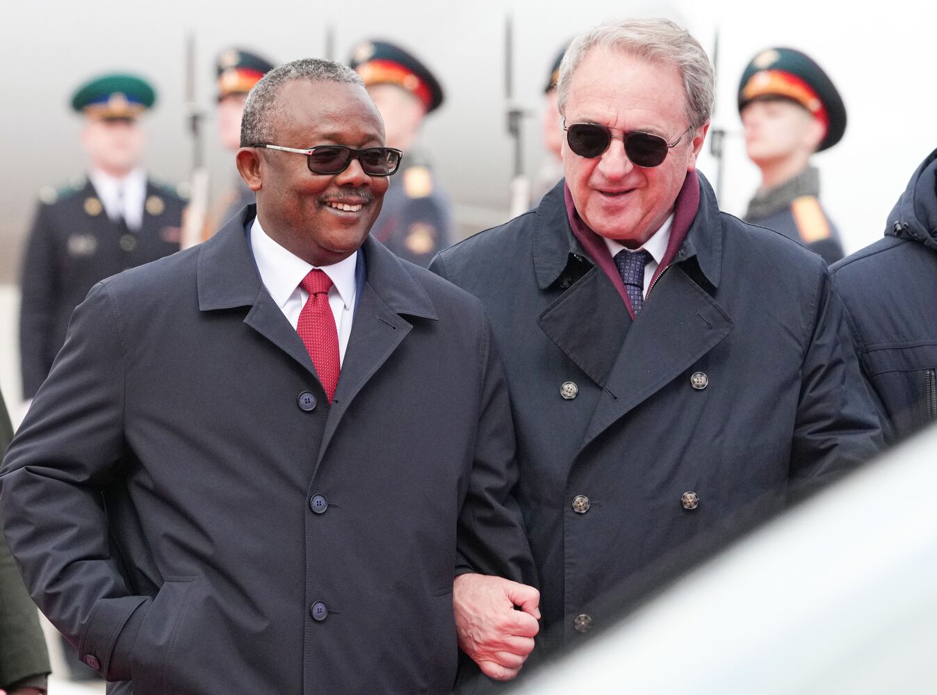 Прилет президента Республики Гвинея-Бисау Умару Сиссоку Эмбало в Москву для участия в праздновании 80-летия Победы