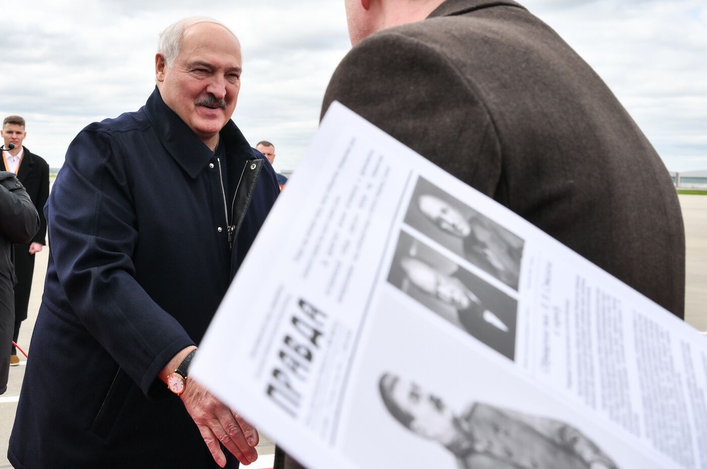 Прилет президента Белоруссии Александра Лукашенко в Москву для участия в праздновании 80-летия Победы