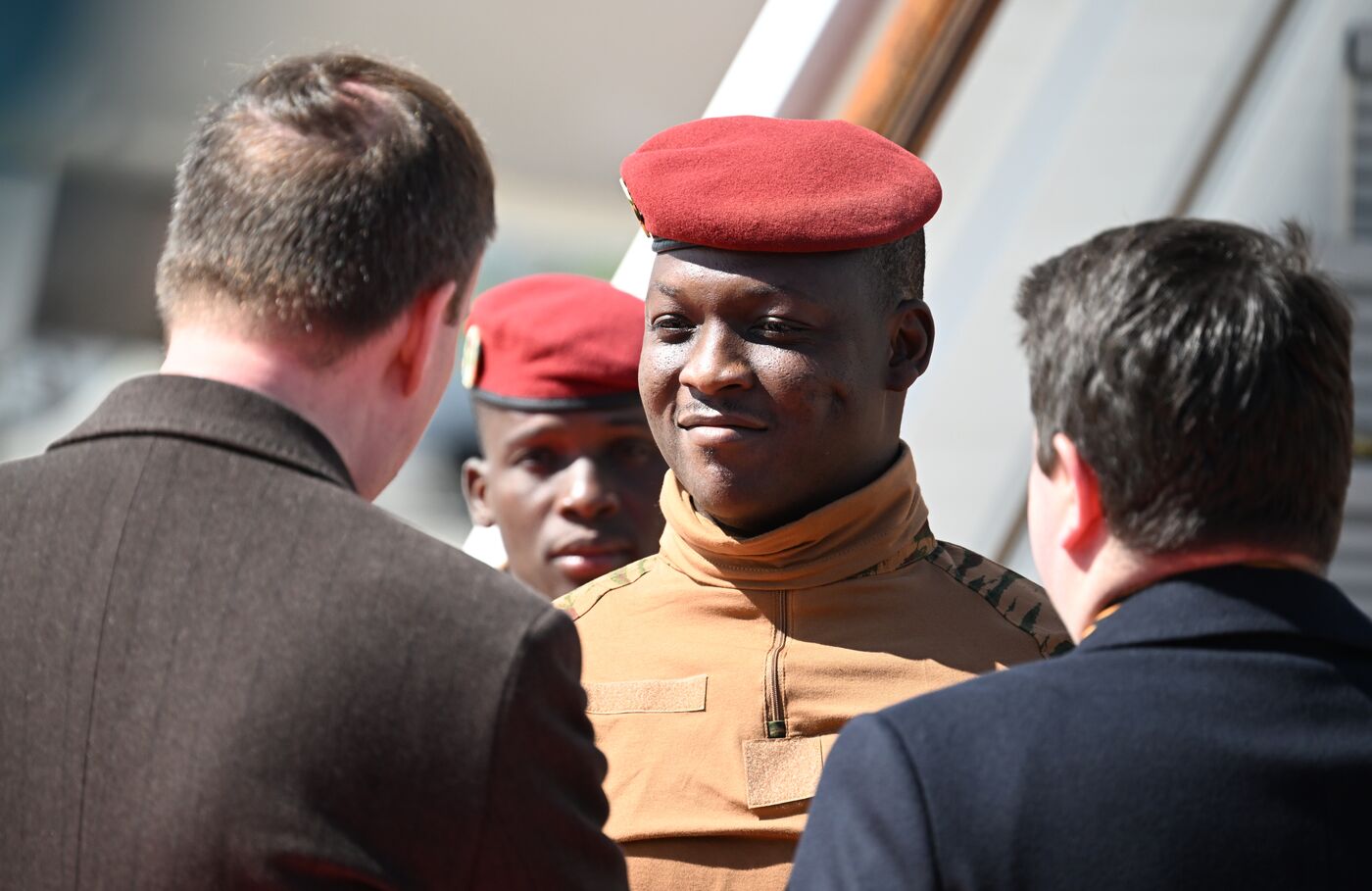 Прилет президента Буркина-Фасо Ибрагима Траоре в Москву для участия в праздновании 80-летия Победы