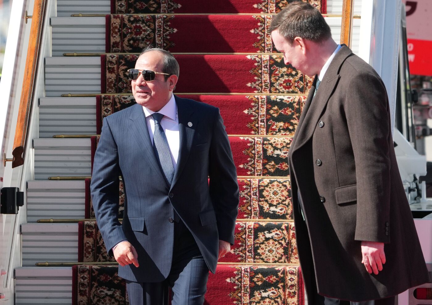 Прилет президента Арабской Республики Египет Абдель Фаттаха ас-Сиси в Москву для участия в праздновании 80-летия Победы