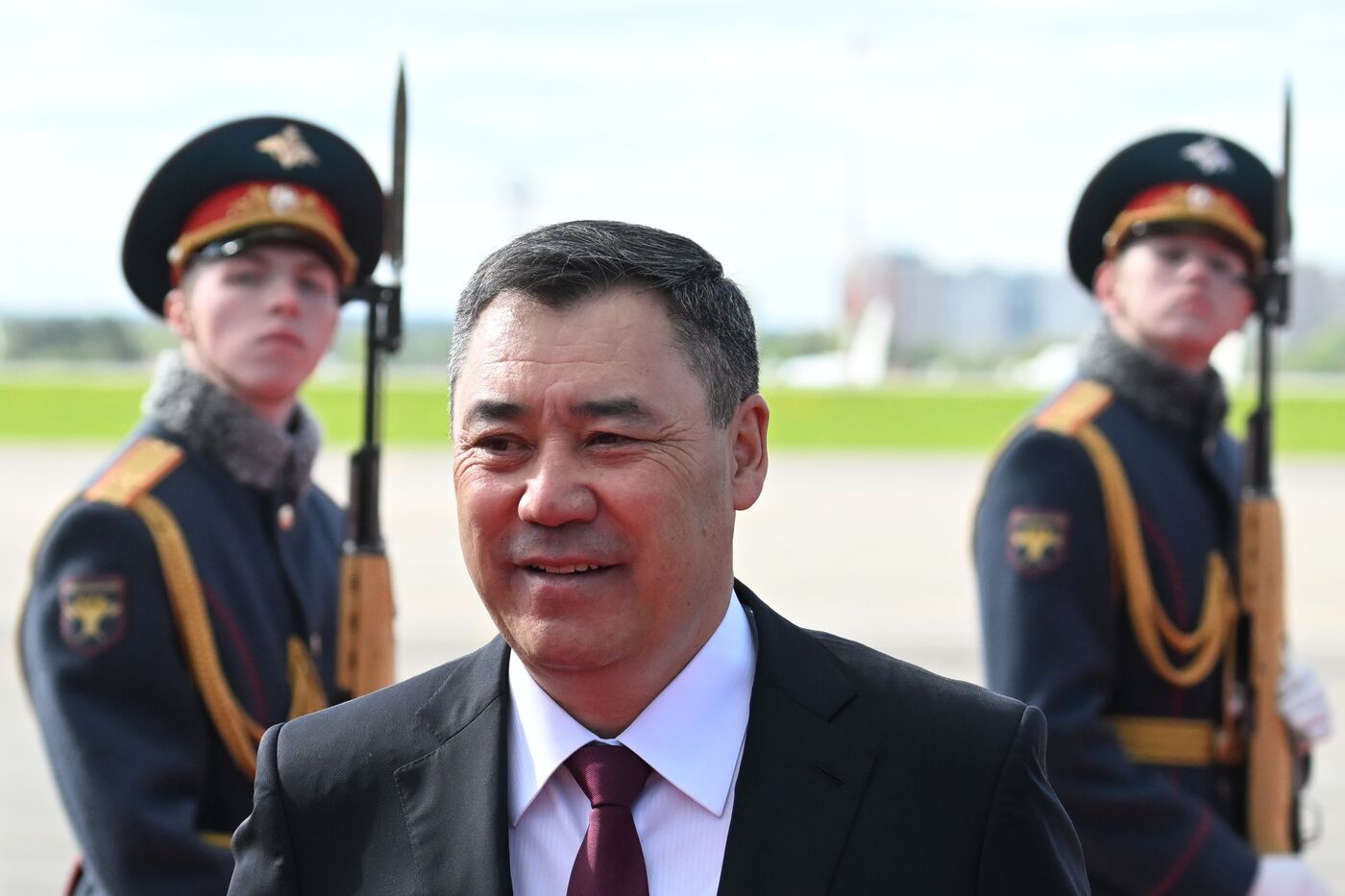 Прилет президента Киргизии Садыра Жапарова в Москву для участия в праздновании 80-летия Победы
