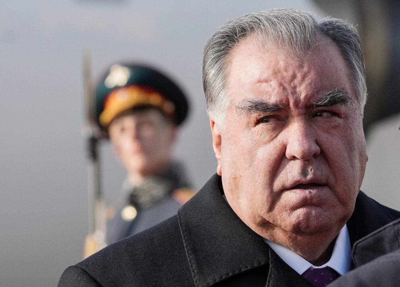 Прилет президента Таджикистана Эмомали Рахмона в Москву для участия в праздновании 80-летия Победы