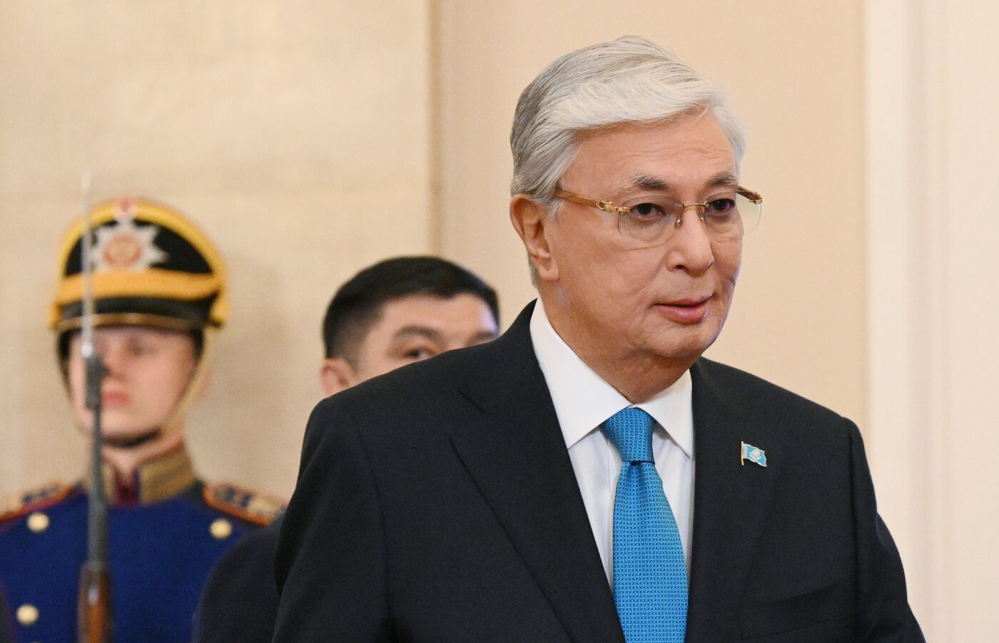 Прибытие глав иностранных делегаций в Кремль на праздничный концерт