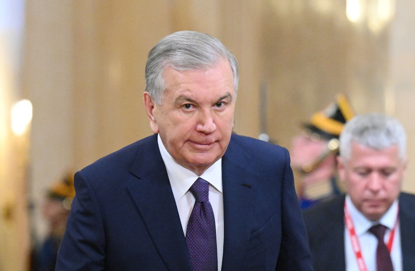 Прибытие глав иностранных делегаций в Кремль на праздничный концерт