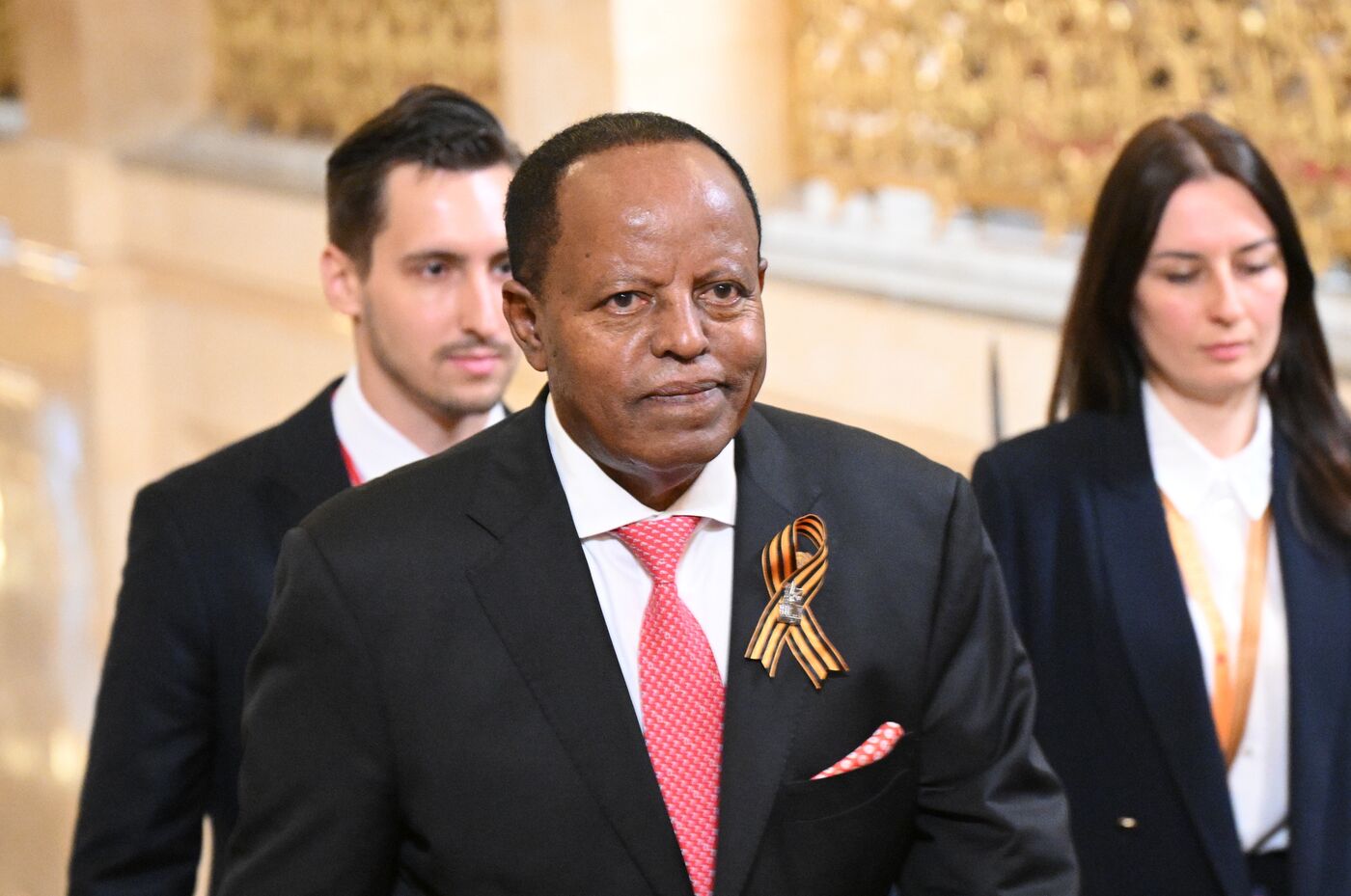 Прибытие глав иностранных делегаций в Кремль на праздничный концерт