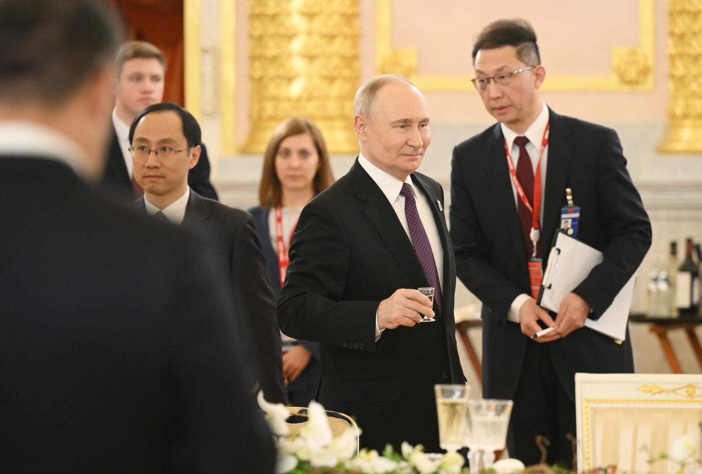 Обед от имени президента РФ для глав иностранных делегаций, прибывших на торжества по случаю празднования 80-летия Победы в ВОВ 