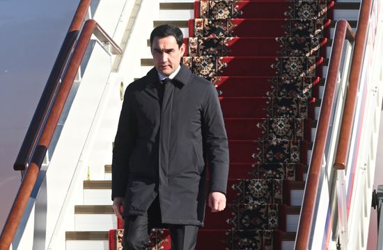 Прилет президента Туркменистана Сердара Бердымухамедова в Москву для участия в праздновании 80-летия Победы