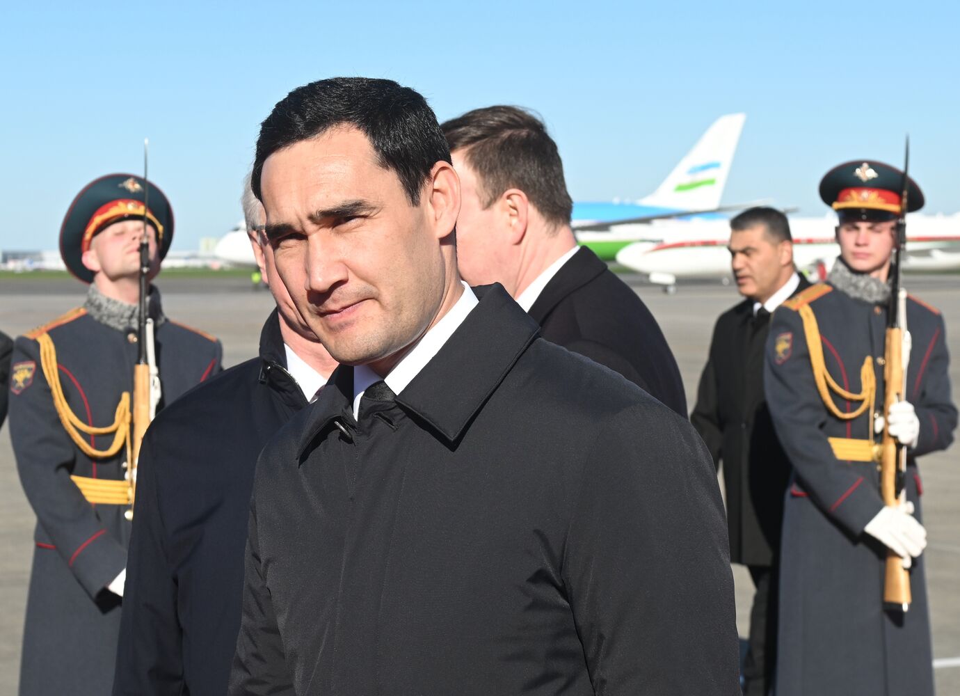 Прилет президента Туркменистана Сердара Бердымухамедова в Москву для участия в праздновании 80-летия Победы
