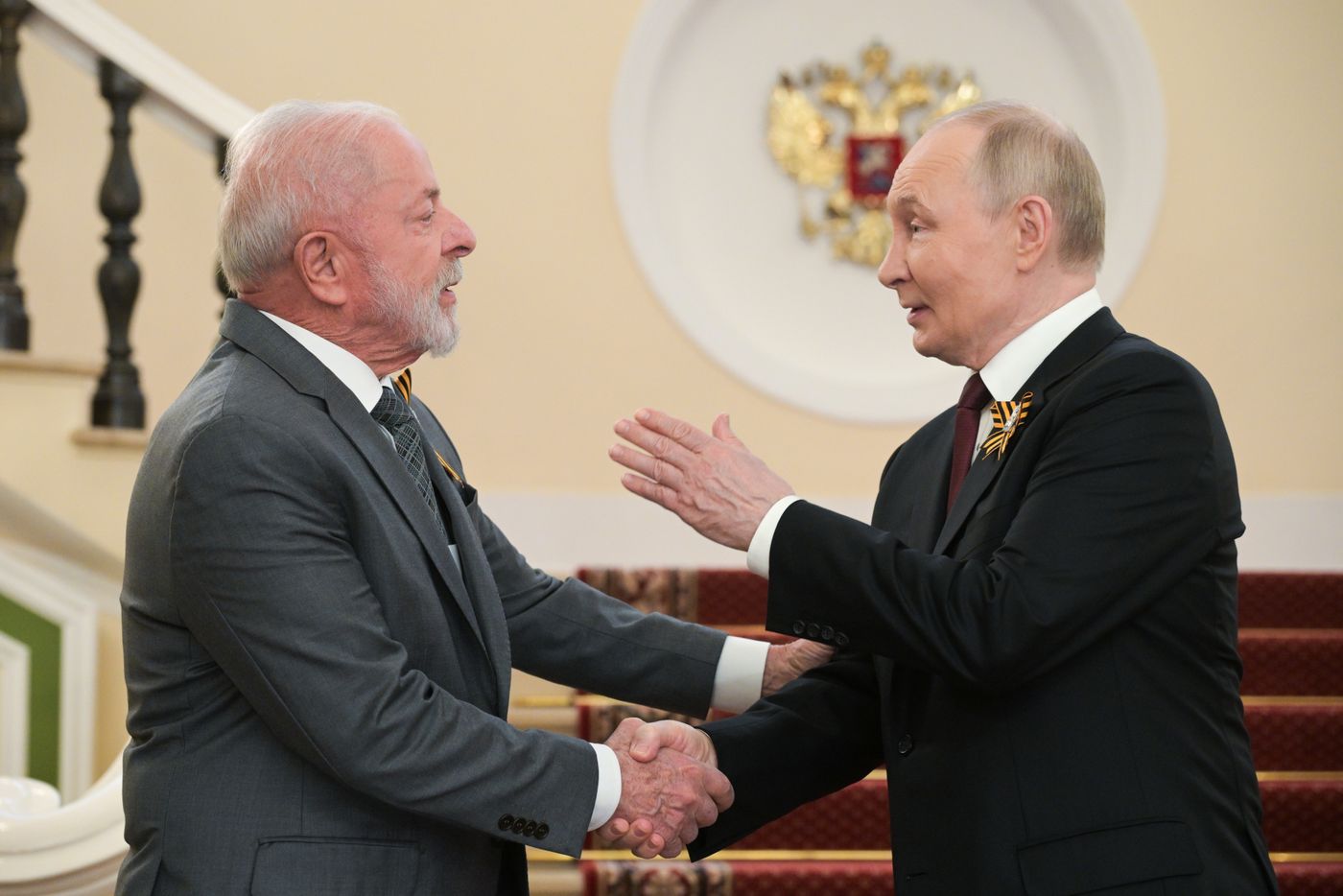 Встреча президента РФ В. Путина и иностранных лидеров