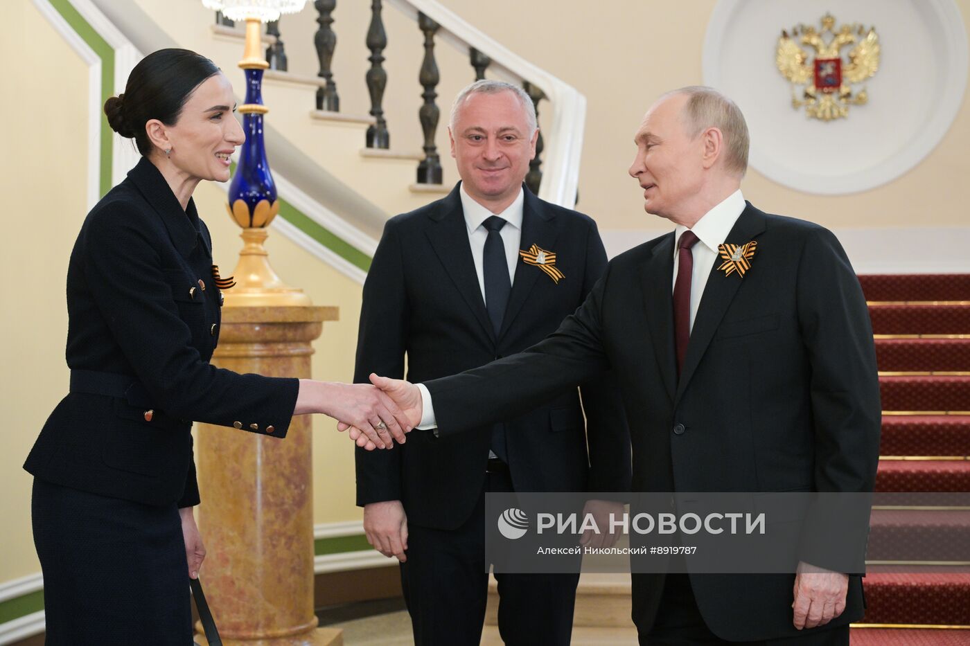 Встреча президента РФ В. Путина и иностранных лидеров