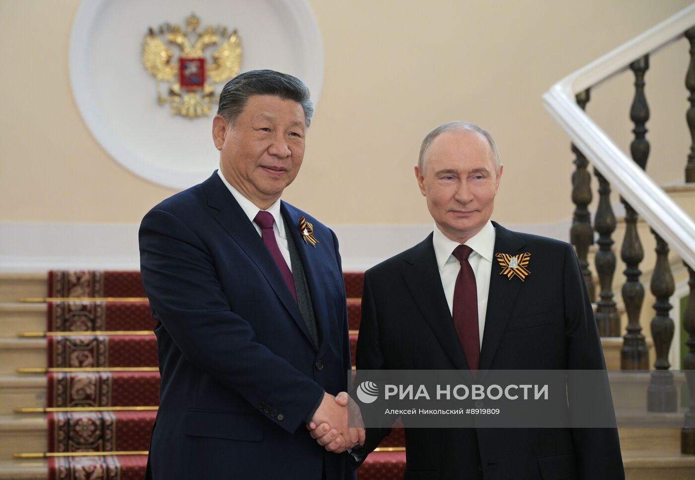 Встреча президента РФ В. Путина и иностранных лидеров