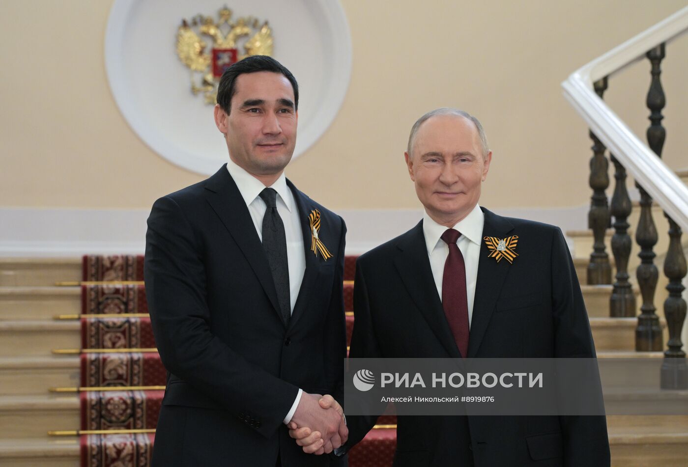 Встреча президента РФ В. Путина и иностранных лидеров