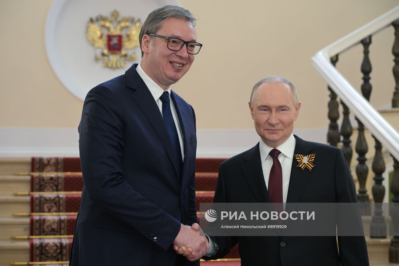 Встреча президента РФ В. Путина и иностранных лидеров