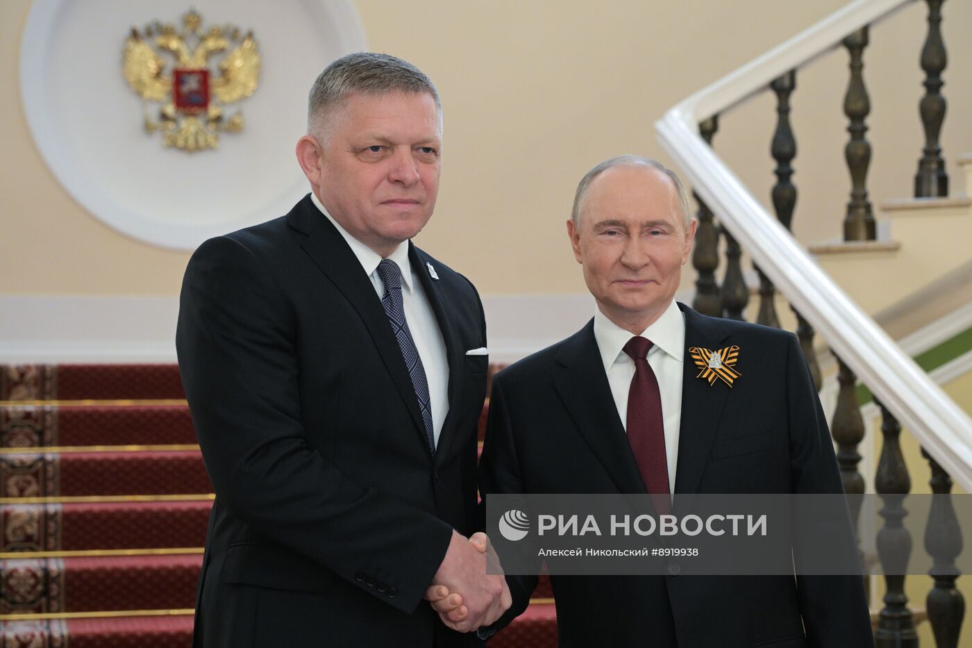 Встреча президента РФ В. Путина и иностранных лидеров