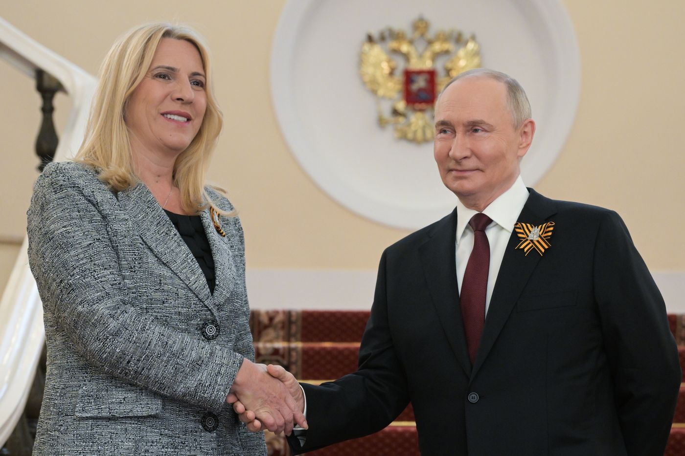Встреча президента РФ В. Путина и иностранных лидеров