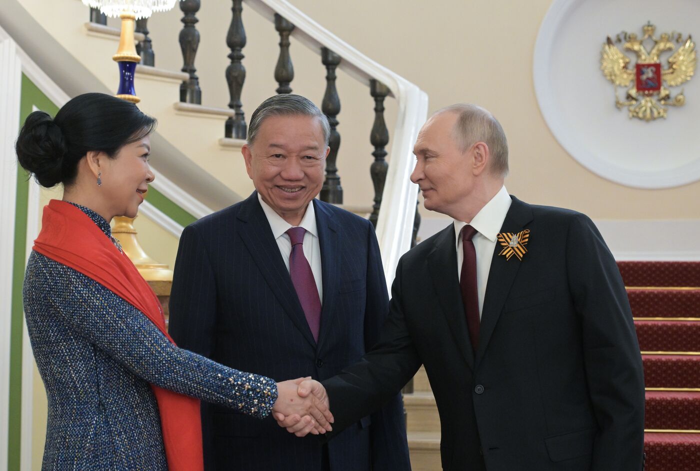Встреча президента РФ В. Путина и иностранных лидеров