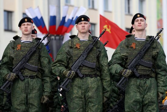 Город-герой Мурманск. Военный парад, посвященный 80-летию Победы