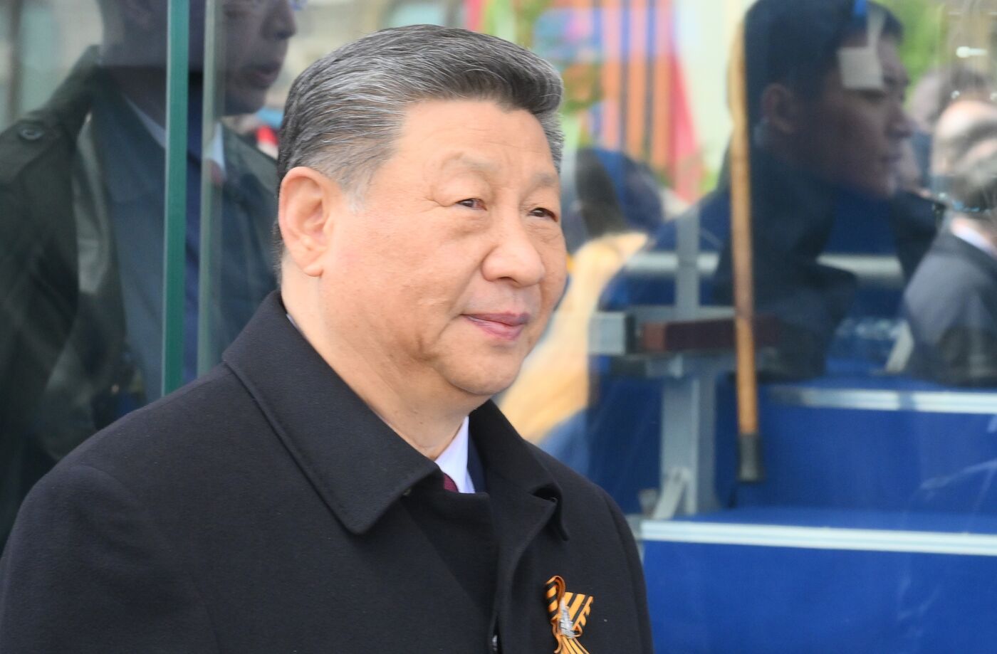 Президент РФ В. Путин и иностранные лидеры на военном параде в честь 80-летия Победы 