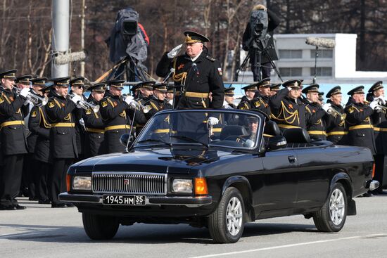 Город-герой Мурманск. Военный парад, посвященный 80-летию Победы
