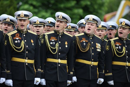Город-герой Новороссийск. Военный парад, посвященный 80-летию Победы