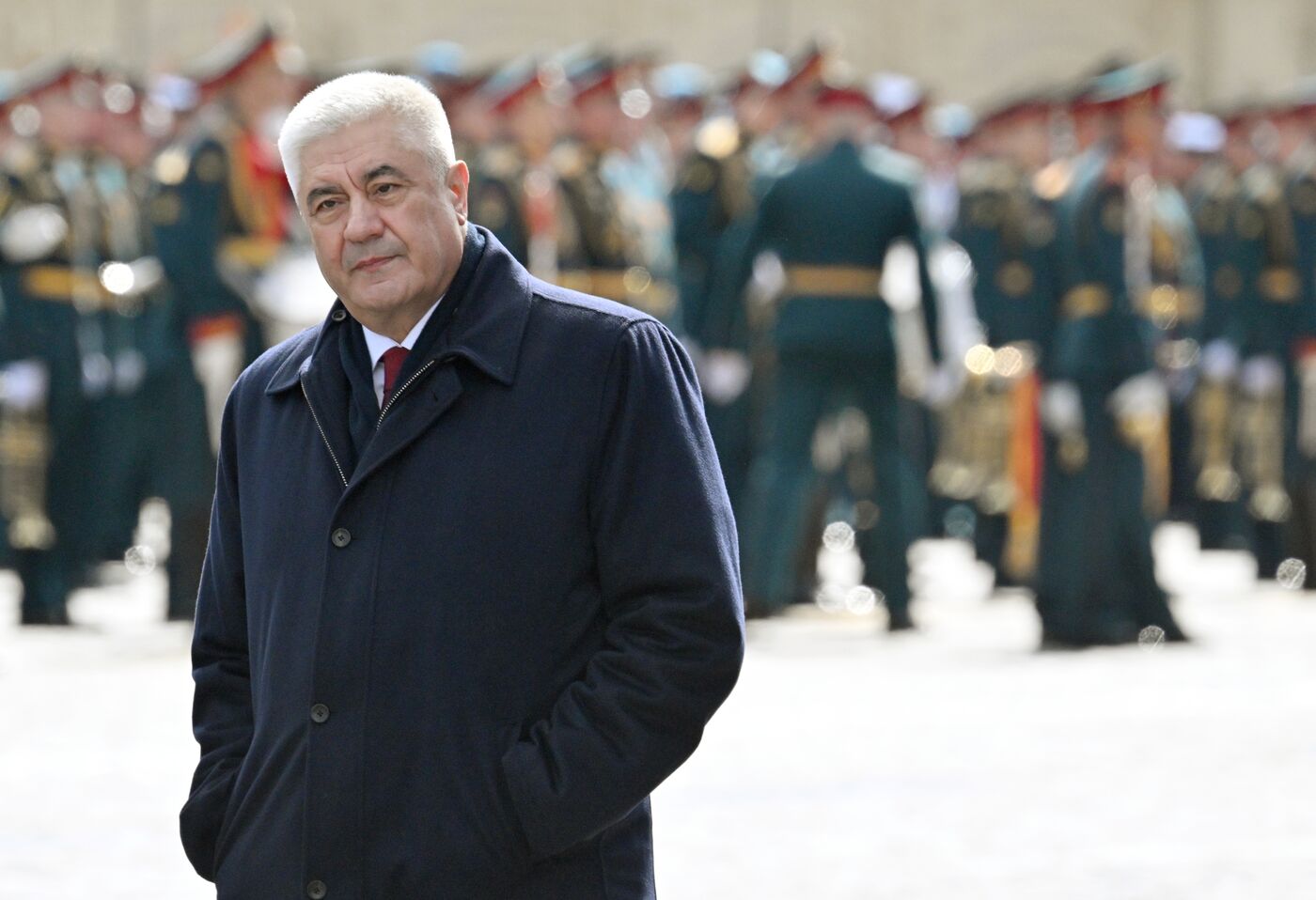 Официальные лица на военном параде в честь 80-летия Победы 