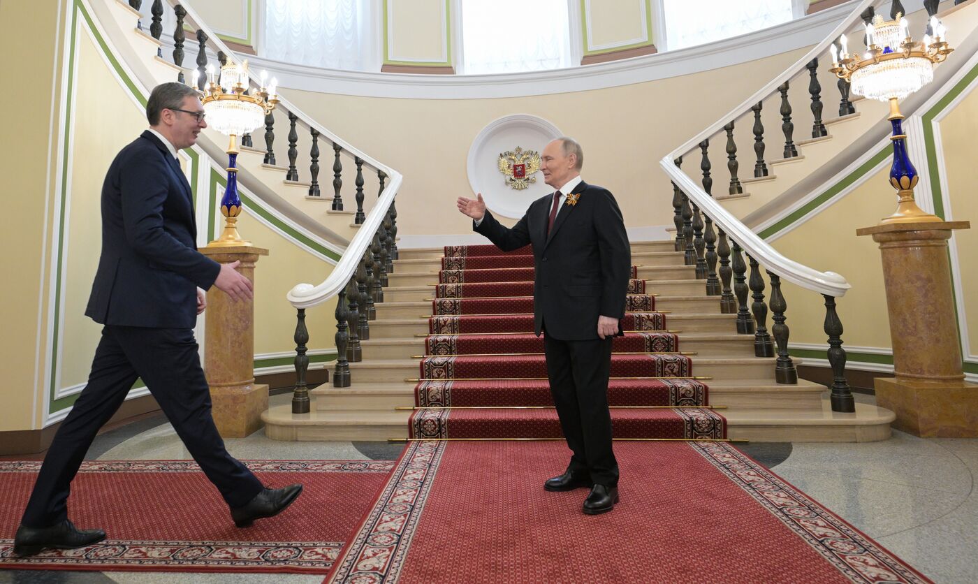 Встреча президента РФ В. Путина и иностранных лидеров