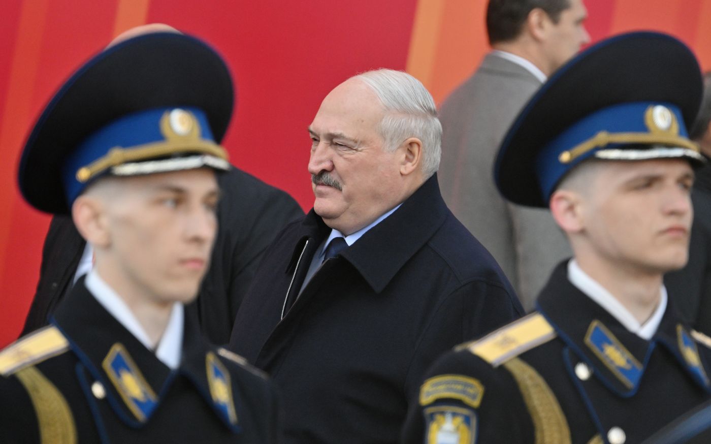 Президент РФ В. Путин и иностранные лидеры на военном параде в честь 80-летия Победы 