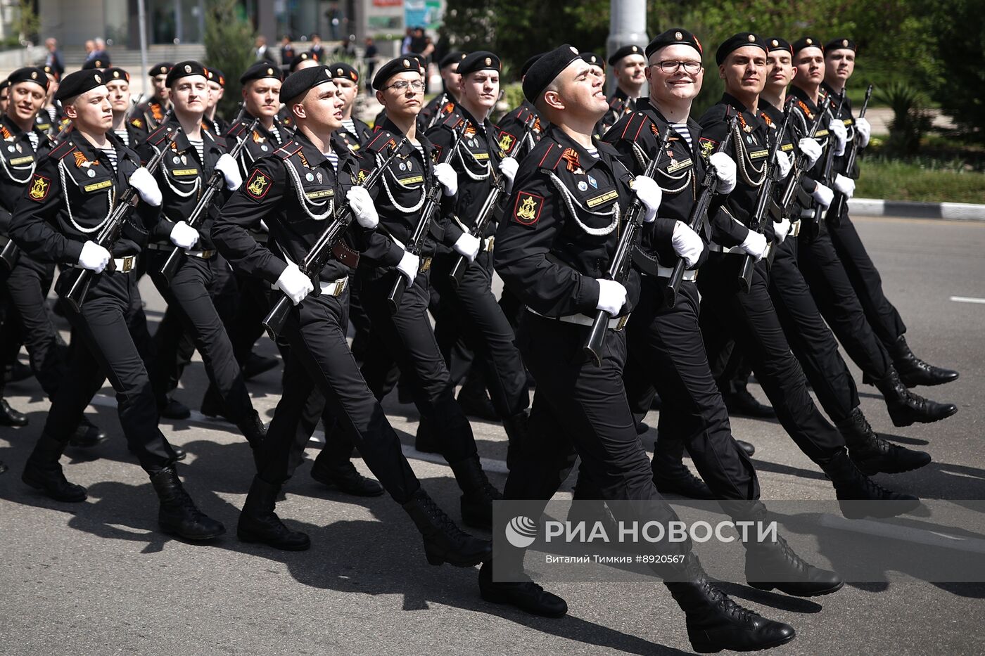 Город-герой Новороссийск. Военный парад, посвященный 80-летию Победы