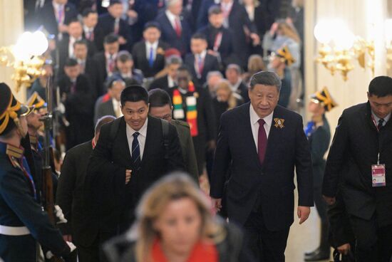 Прием от имени президента России в честь глав государств, приглашенных на празднование 80-й годовщины Победы