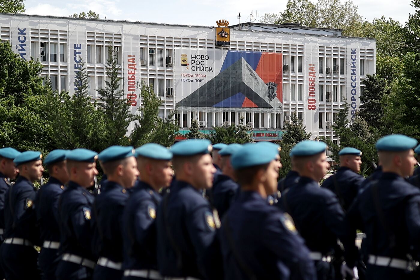 Город-герой Новороссийск. Военный парад, посвященный 80-летию Победы