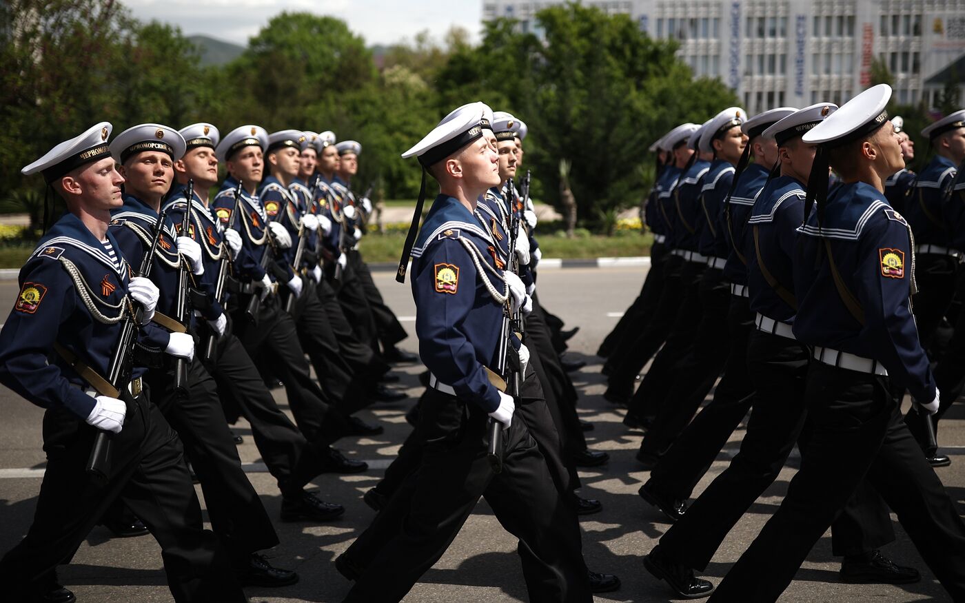Город-герой Новороссийск. Военный парад, посвященный 80-летию Победы