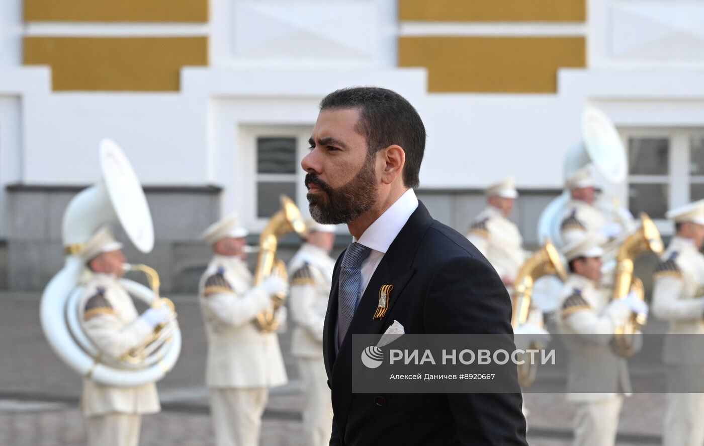 Встреча президента РФ В. Путина и иностранных лидеров