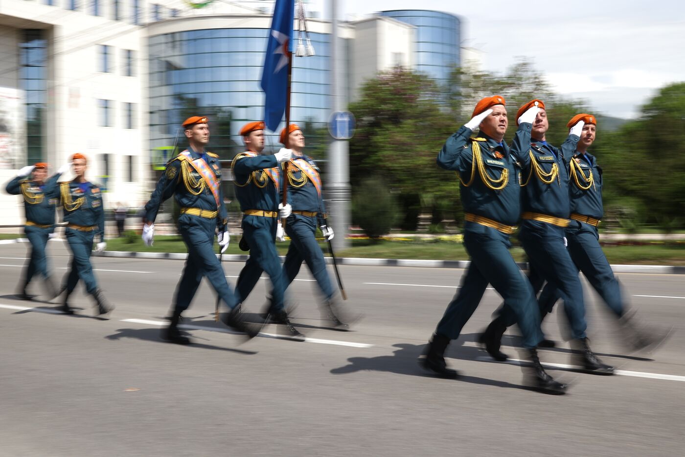 Город-герой Новороссийск. Военный парад, посвященный 80-летию Победы