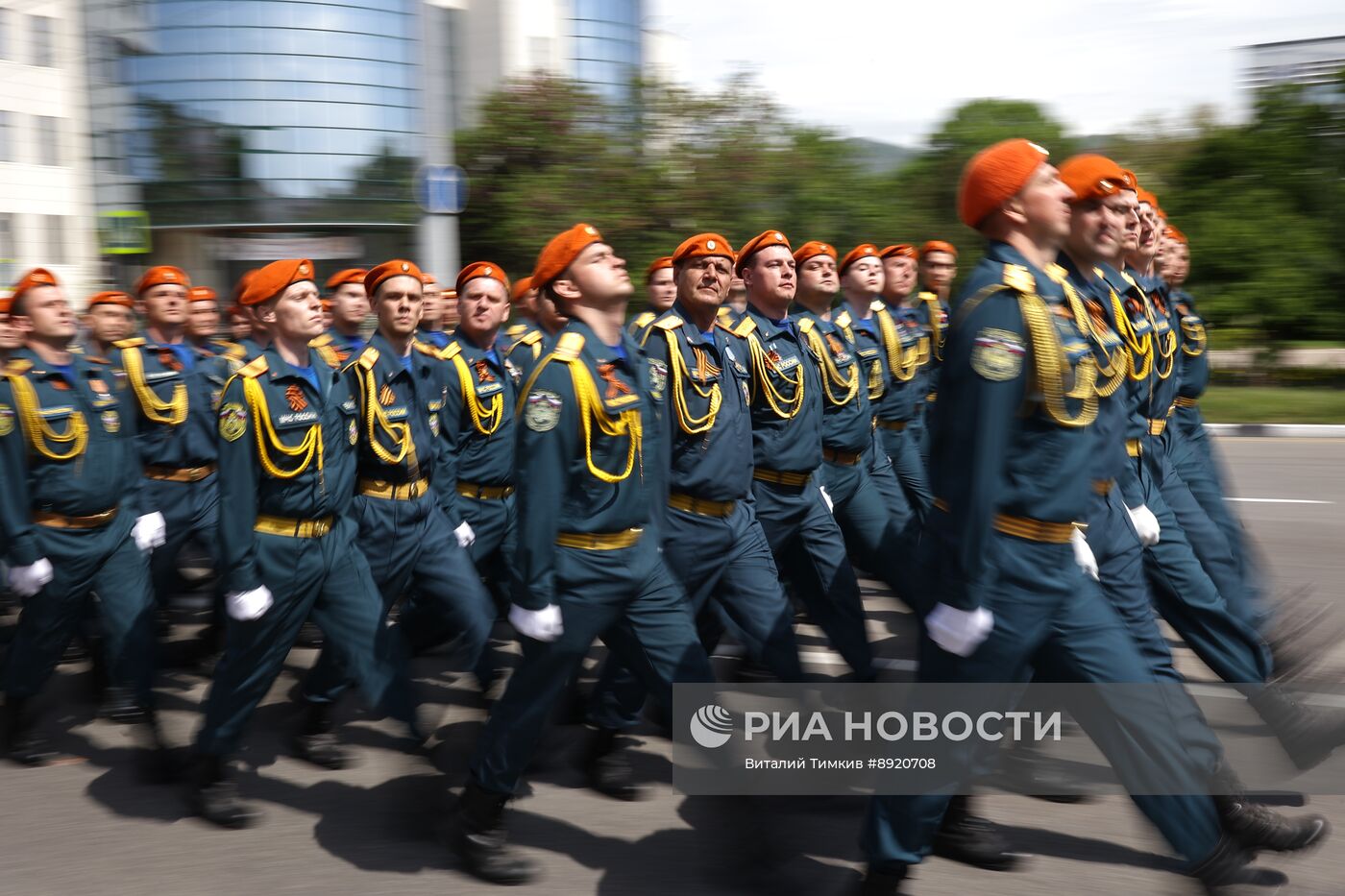 Город-герой Новороссийск. Военный парад, посвященный 80-летию Победы