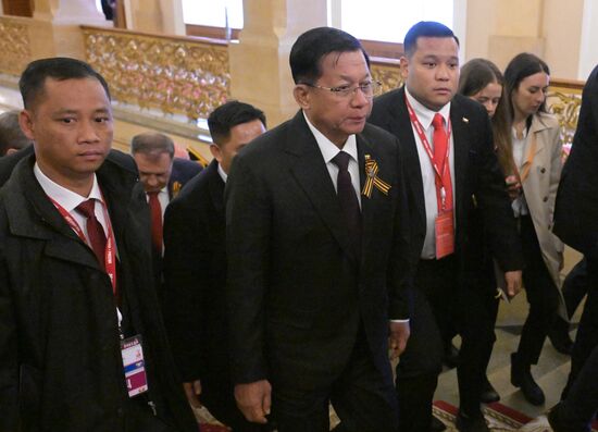 Прием от имени президента России в честь глав государств, приглашенных на празднование 80-й годовщины Победы