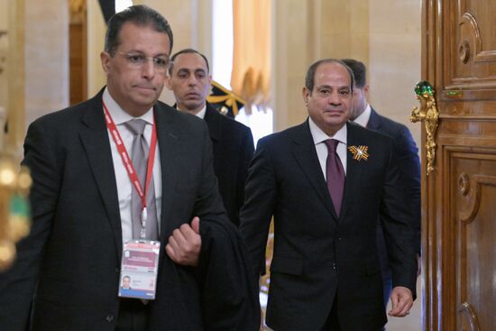 Прием от имени президента России в честь глав государств, приглашенных на празднование 80-й годовщины Победы