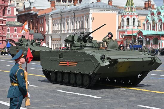 Боевая разведывательная машина БРМ-1К на Красной площади в Москве на военном параде, посвященном 80-летию Победы в Великой Отечественной войне. Место: Россия, Москва. Автор: Илья Питалев/РИА Новости. Москва. Военный парад, посвященный 80-летию Победы в Великой Отечественной войне