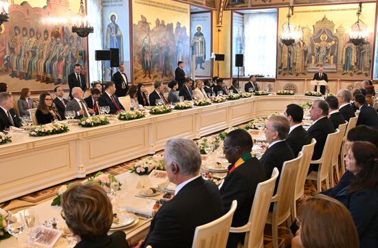 Прием от имени президента России в честь глав государств, приглашенных на празднование 80-й годовщины Победы