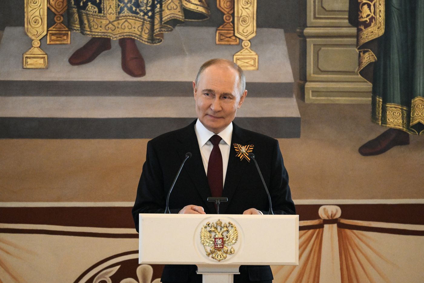 Прием от имени президента России в честь глав государств, приглашенных на празднование 80-й годовщины Победы