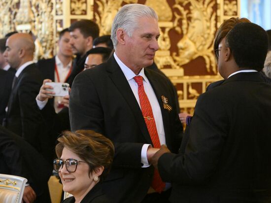 Прием от имени президента России в честь глав государств, приглашенных на празднование 80-й годовщины Победы