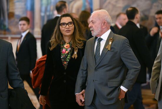 Прием от имени президента России в честь глав государств, приглашенных на празднование 80-й годовщины Победы