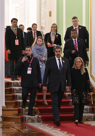 Прием от имени президента России в честь глав государств, приглашенных на празднование 80-й годовщины Победы