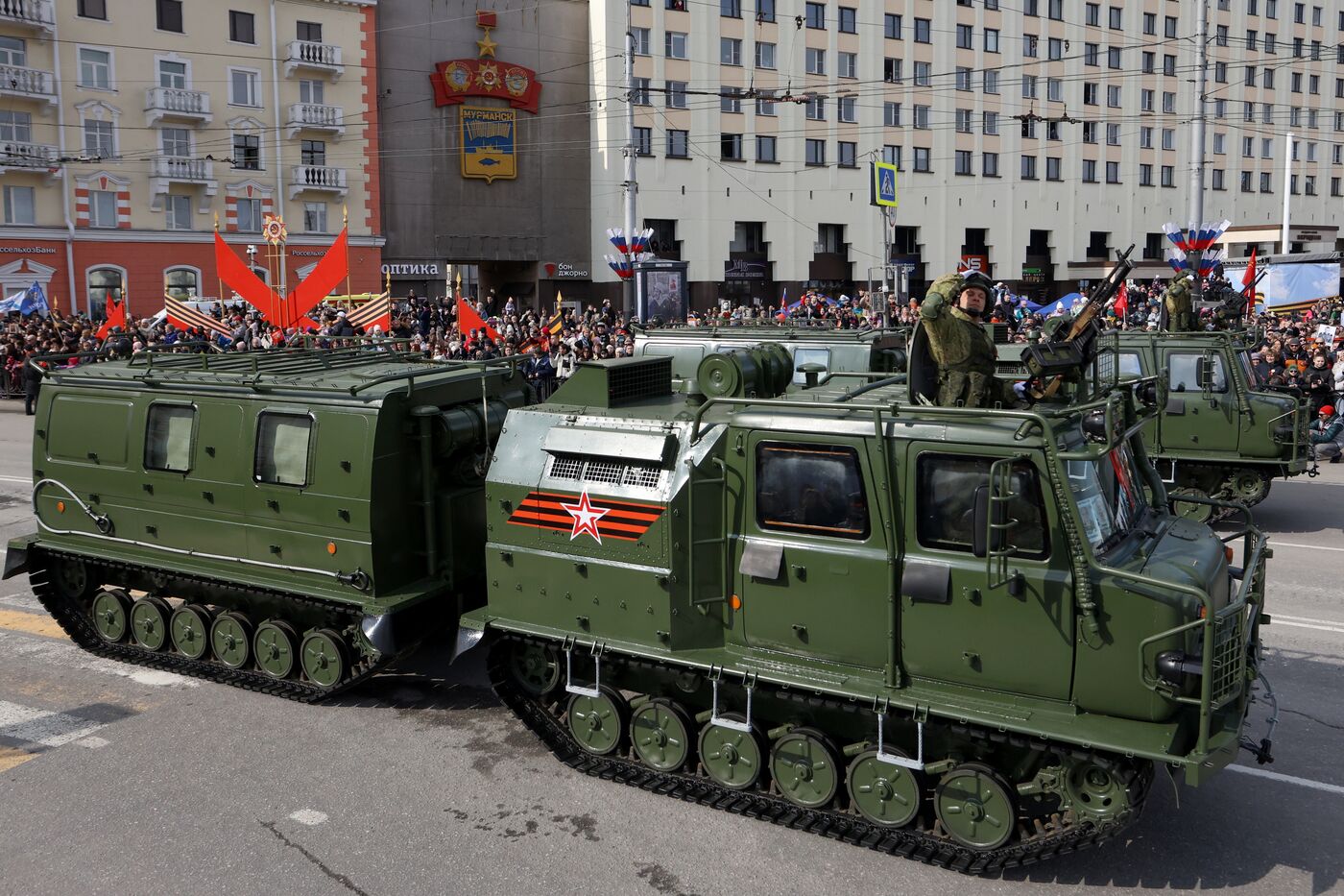 Город-герой Мурманск. Военный парад, посвященный 80-летию Победы