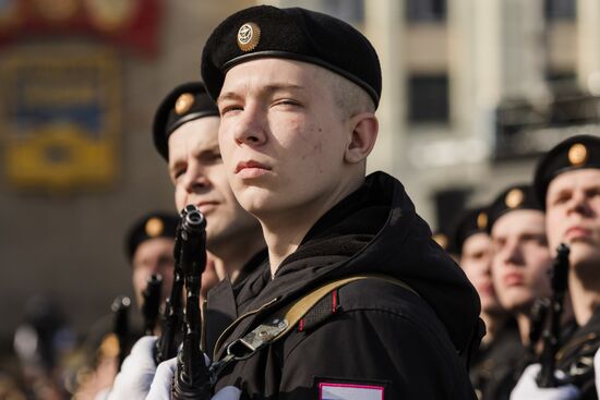 Город-герой Мурманск. Военный парад, посвященный 80-летию Победы