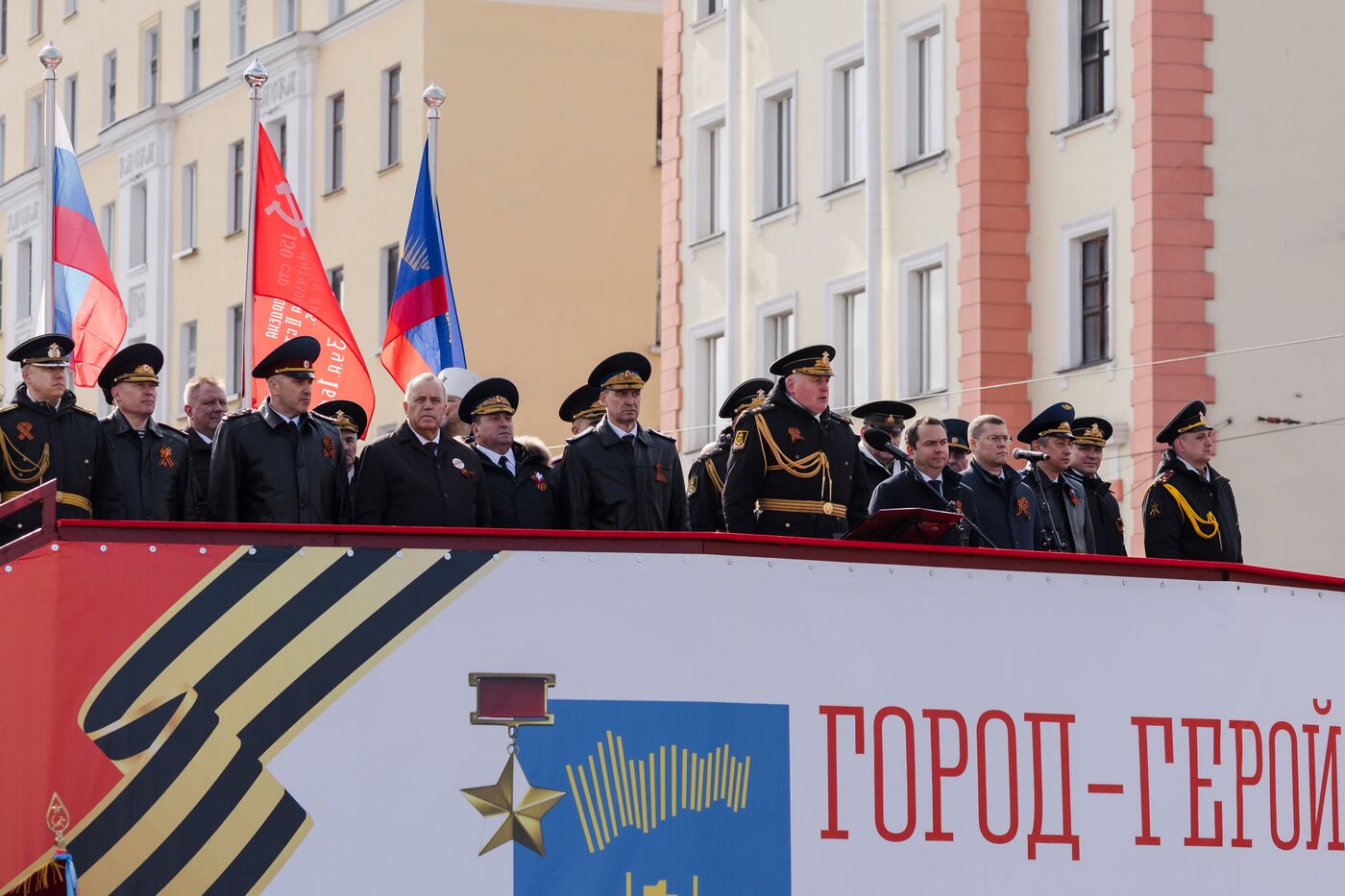 Город-герой Мурманск. Военный парад, посвященный 80-летию Победы
